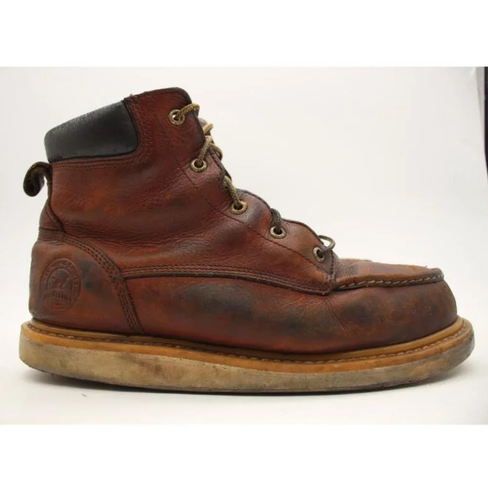 Irish Setter Red Wing 6"  Mens Sz 11 D Ashby Safety Toe Work Brown Boots 83606
